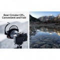K&F Square Filter Holder System Pro Kit (Filter Holder + 95mm CPL + Square ND1000[10stops] Filter + 4 Rings