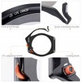 K&F Square Filter Holder System Pro Kit (Filter Holder + 95mm CPL + Square ND1000[10stops] Filter + 4 Rings