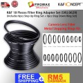 K&F 18 Pieces Filter Ring Adapter Set (SKU.0629) (Includes 9pcs Step Up Ring Set + 9pcs Step Down Ring Set) SKU.0629 K&F 18 Pieces Filter Ring Adapter Set (SKU.0629) (Includes 9pcs Step Up Ring Set + 9pcs Step Down Ring Set) SKU.0629