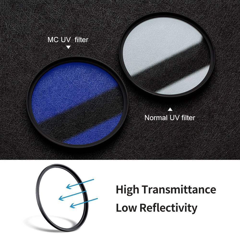 K&F Concept MRC UV MCUV Filter Ultra Slim C-Series Japan Optic Multi Blue Coated K&F Concept MRC UV MCUV Filter Ultra Slim C-Series Japan Optic Multi Blue Coated