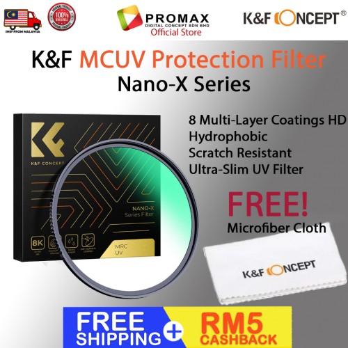 K&F Concept Nano-X Series MRC UV Protection Filter Ultra-Slim MCUV Filter Anti Scratch Coating