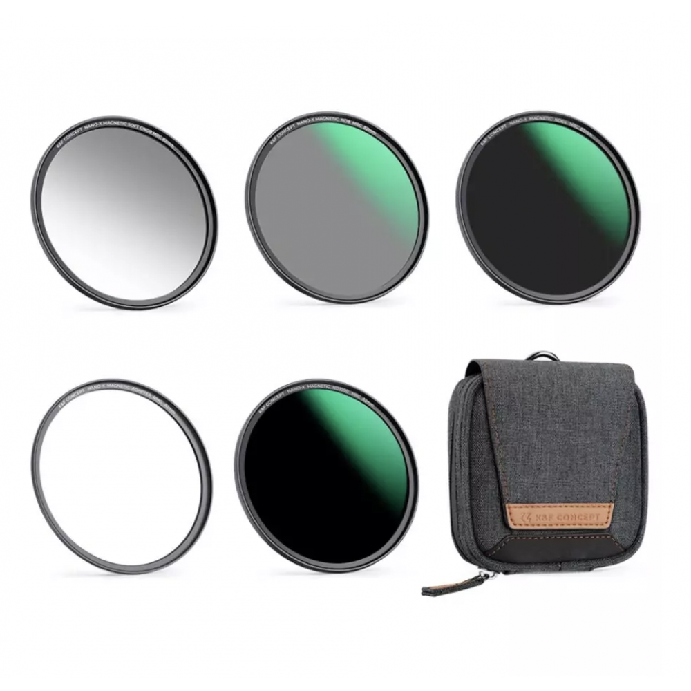 K&F Nano-X Series, Magnetic Lens Filter Kit CPL+ND8+ND64+ Magnetic Adapter Ring+Magnetic Lens Cap 5 in 1 Quick Swap System 28 Multi-Layer | Include Bag | Waterproof & Scratch Resistant 82MM SKU.2144 K&F Nano-X Series, Magnetic Lens Filter Kit CPL+ND8+ND64+ Magnetic Adapter Ring+Magnetic Lens Cap 5 in 1 Quick Swap System 28 Multi-Layer | Include Bag | Waterproof & Scratch Resistant 82MM SKU.2144