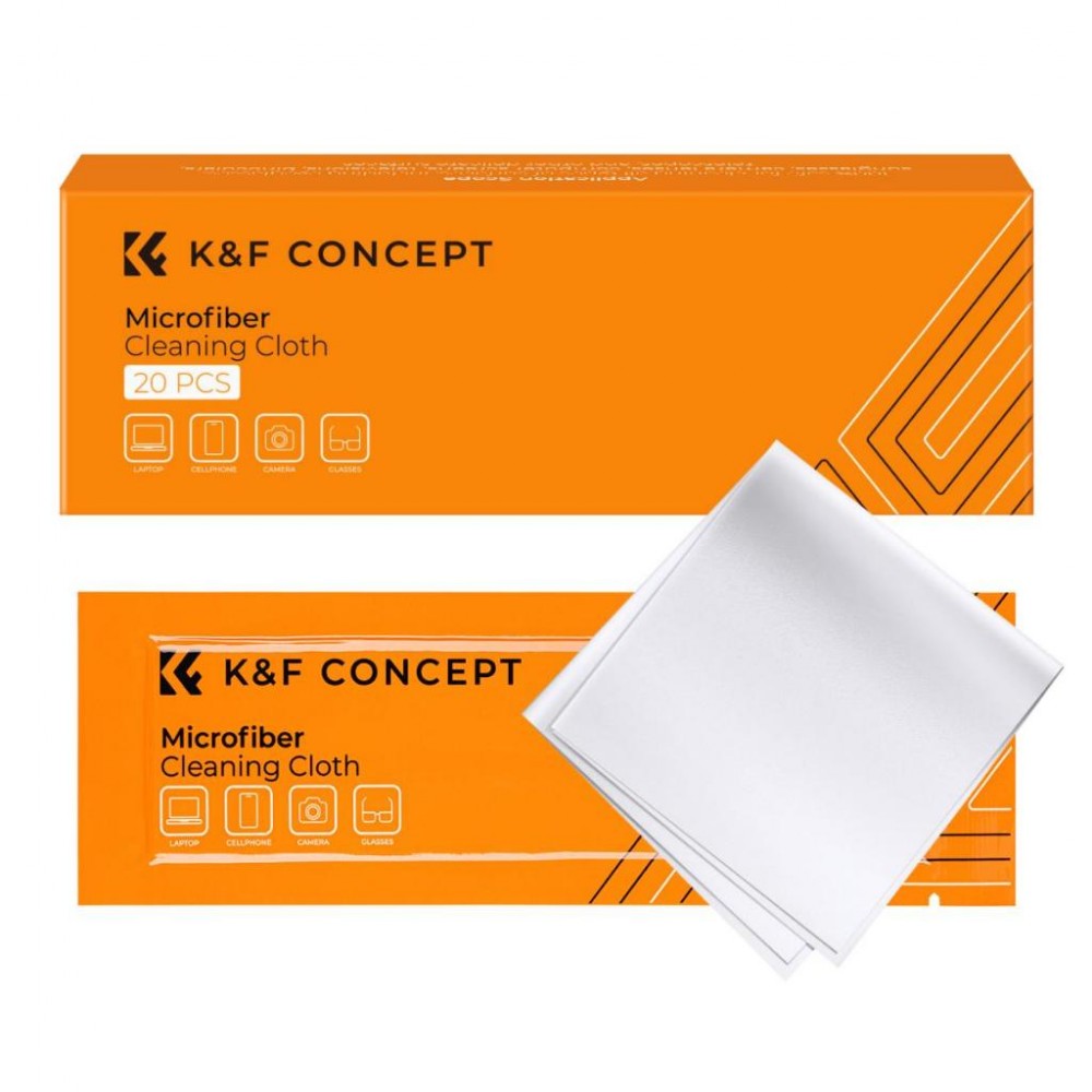 K&F Concept Microfiber Cleaning Cloth Dry Cloth 15*15cm Color Box 20PCS SKU.1615A K&F Concept Microfiber Cleaning Cloth Dry Cloth 15*15cm Color Box 20PCS SKU.1615A