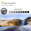 K&F Concept ND2-400 Variable ND Fader ND Filter Multi Layer Blue Coating VND 1-9 stops JAPAN glass K&F Concept ND2-400 Variable ND Fader ND Filter Multi Layer Blue Coating VND 1-9 stops JAPAN glass