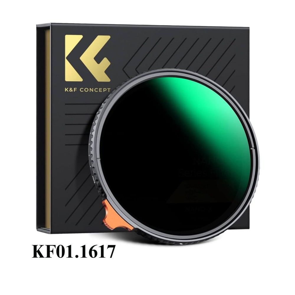 K&F Concept Variable ND Filter ND2-ND400 (9 Stop) VND Filter Waterprof Scratch Resistant Nano-X Series K&F Concept Variable ND Filter ND2-ND400 (9 Stop) VND Filter Waterprof Scratch Resistant Nano-X Series