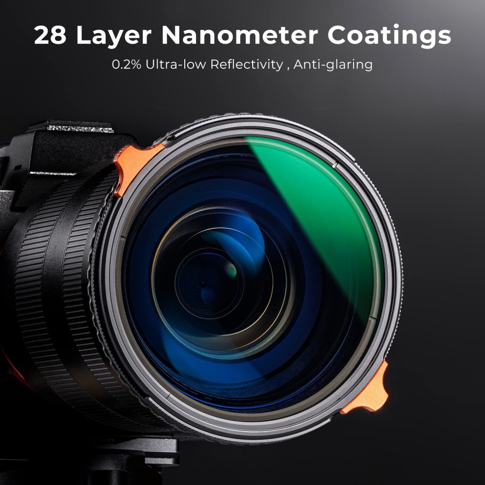 K&F Nano-X Variable ND4-64 & CPL Filter 28 Layer Coating 2 in 1 8K 2-6 stops K&F Nano-X Variable ND4-64 & CPL Filter 28 Layer Coating 2 in 1 8K 2-6 stops