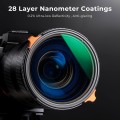 K&F Nano-X Variable ND4-64 & CPL Filter 28 Layer Coating 2 in 1 8K 2-6 stops K&F Nano-X Variable ND4-64 & CPL Filter 28 Layer Coating 2 in 1 8K 2-6 stops