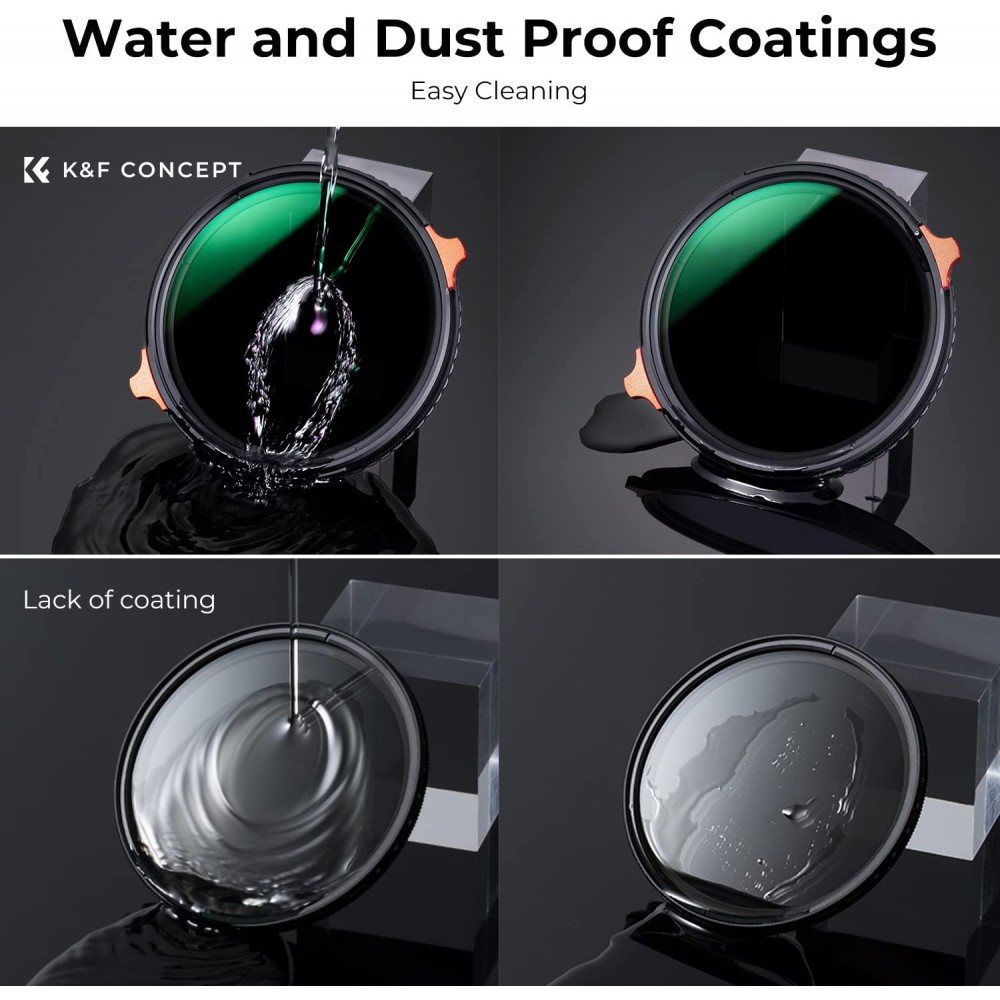 K&F Nano-X Variable ND4-64 & CPL Filter 28 Layer Coating 2 in 1 8K 2-6 stops K&F Nano-X Variable ND4-64 & CPL Filter 28 Layer Coating 2 in 1 8K 2-6 stops