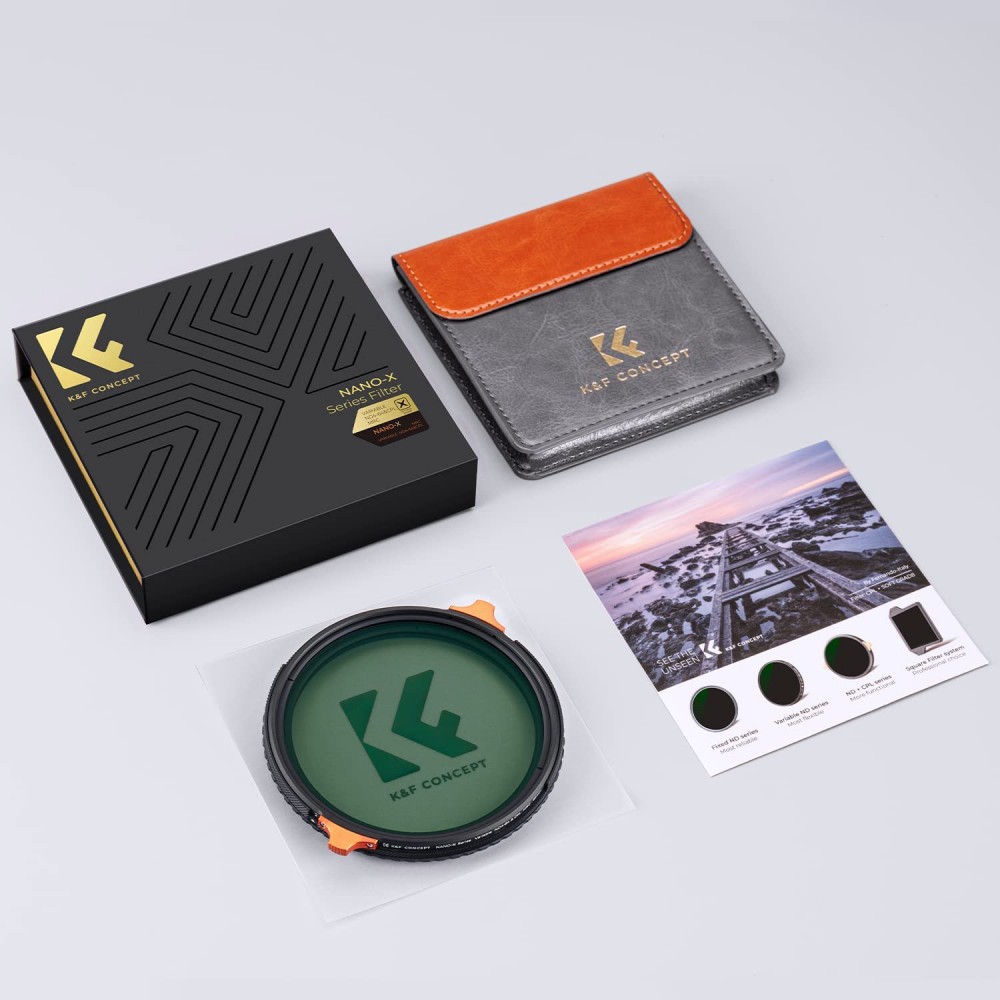 K&F Nano-X Variable ND4-64 & CPL Filter 28 Layer Coating 2 in 1 8K 2-6 stops K&F Nano-X Variable ND4-64 & CPL Filter 28 Layer Coating 2 in 1 8K 2-6 stops