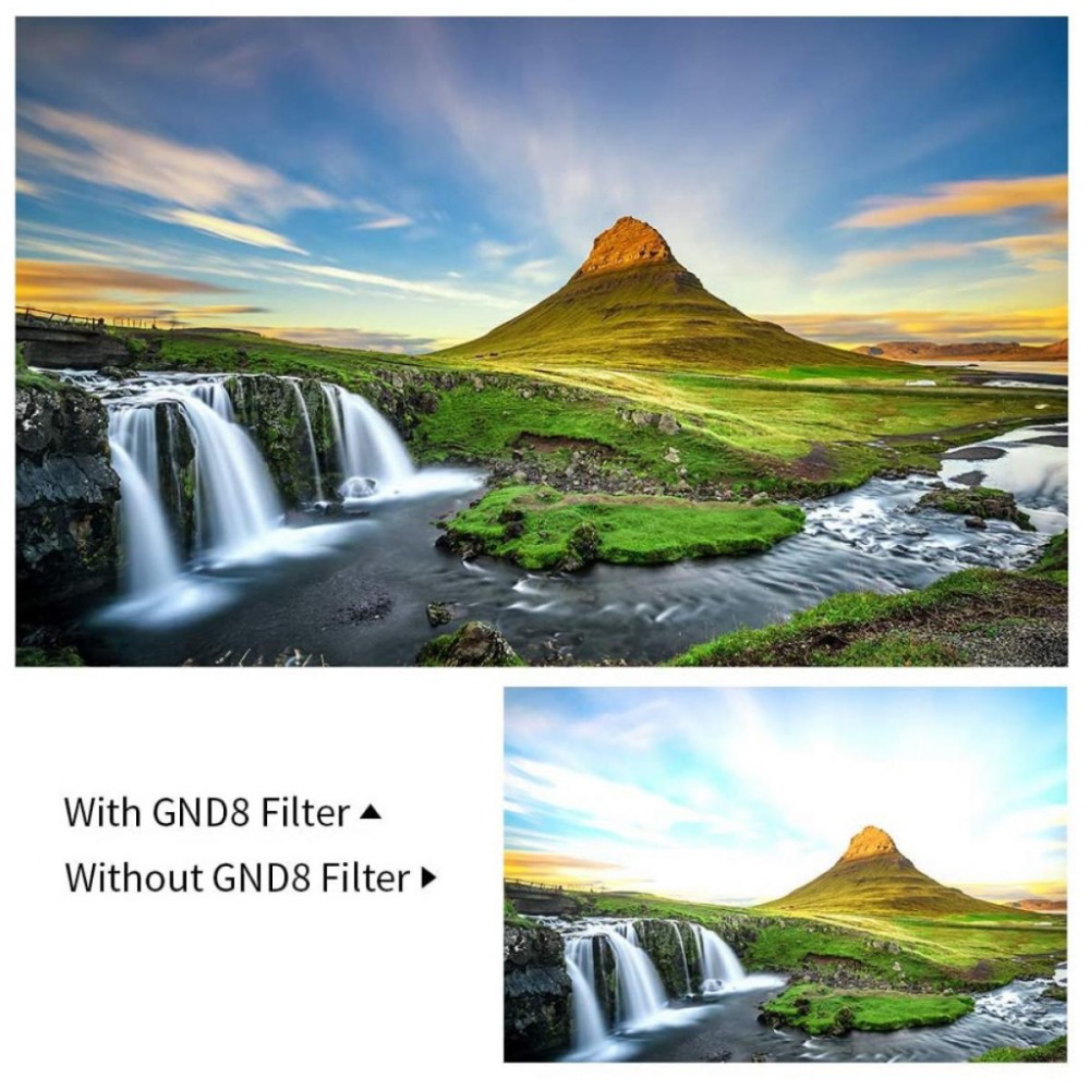 K&F CONCEPT 100*150*2mm Soft GND8 (3Stops) Square Filter HD Optical Glass Waterproof GND Filter - X-PRO Series 82mm K&F CONCEPT 100*150*2mm Soft GND8 (3Stops) Square Filter HD Optical Glass Waterproof GND Filter - X-PRO Series 82mm