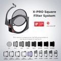 K&F Square Filter Holder System Pro Kit,Filter Holder +95mm CPL +Square ND1000[10stops] +GND8[3stop] + 4 Rings 1808