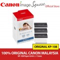 Canon Original KP-108IN KP-108 4R Ink & Photo Paper Set for Selphy Printer (108pcs paper & 3 catridge) Canon Original KP-108IN KP-108 4R Ink & Photo Paper Set for Selphy Printer (108pcs paper & 3 catridge)