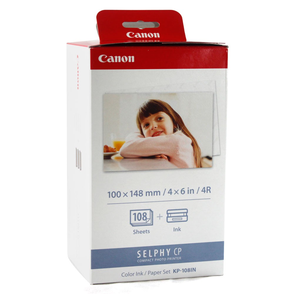 Canon Original KP-108IN KP-108 4R Ink & Photo Paper Set for Selphy Printer (108pcs paper & 3 catridge) Canon Original KP-108IN KP-108 4R Ink & Photo Paper Set for Selphy Printer (108pcs paper & 3 catridge)