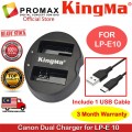 KingMa Double (Dual) Channel Battery Charger for Canon EOS LP-E10 LP E10 KingMa Double (Dual) Channel Battery Charger for Canon EOS LP-E10 LP E10