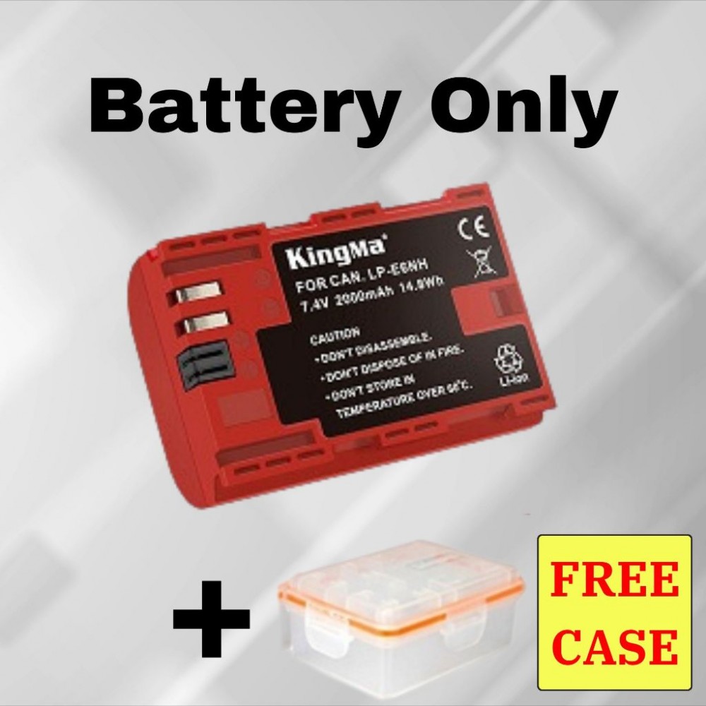 KingMa LP-E6NH 2400mAh Battery with FREE Battery Case / LCD Dual Charger Kit for Canon EOS KingMa LP-E6NH 2400mAh Battery with FREE Battery Case / LCD Dual Charger Kit for Canon EOS
