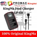 KingMa LP-E8 LCD Dual Charger Kit 1040mAh For Canon 550D, 600D, 650D, 700D KingMa LP-E8 LCD Dual Charger Kit 1040mAh For Canon 550D, 600D, 650D, 700D