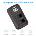 KingMa LP-E8 LCD Dual Charger Kit 1040mAh For Canon 550D, 600D, 650D, 700D KingMa LP-E8 LCD Dual Charger Kit 1040mAh For Canon 550D, 600D, 650D, 700D