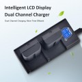 KingMa NP-F550 F570 F750 F770 F960 F970 Dual Slot USB LCD Battery Charger (For Sony NP-F Series Battery) KingMa NP-F550 F570 F750 F770 F960 F970 Dual Slot USB LCD Battery Charger (For Sony NP-F Series Battery)