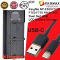 KingMa NP-F550 F570 F750 F770 F960 F970 Dual Slot USB LCD Battery Charger (For Sony NP-F Series Battery) KingMa NP-F550 F570 F750 F770 F960 F970 Dual Slot USB LCD Battery Charger (For Sony NP-F Series Battery)