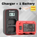 KingMa NP-FZ100 2400mAh Battery with FREE Battery Case / LCD Dual Charger Kit for Sony KingMa NP-FZ100 2400mAh Battery with FREE Battery Case / LCD Dual Charger Kit for Sony
