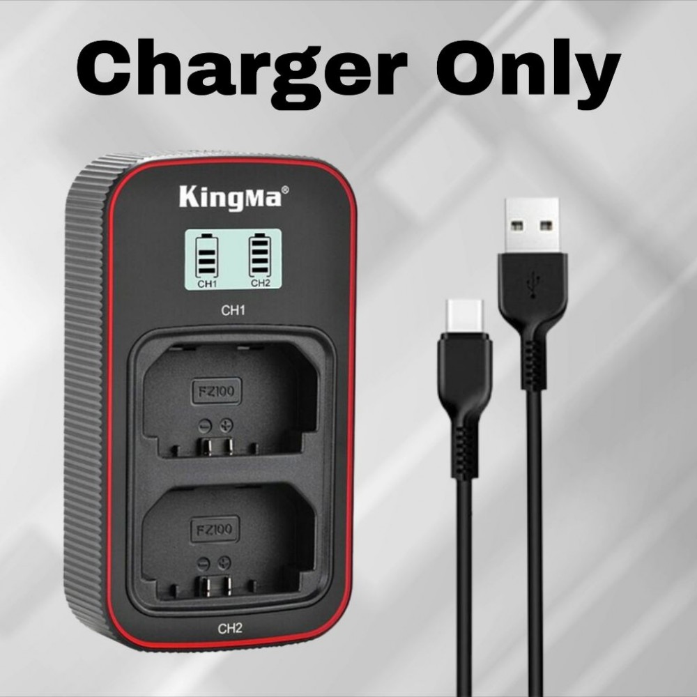 KingMa NP-FZ100 2400mAh Battery with FREE Battery Case / LCD Dual Charger Kit for Sony KingMa NP-FZ100 2400mAh Battery with FREE Battery Case / LCD Dual Charger Kit for Sony