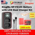 KingMa NP-FZ100 2400mAh Battery with FREE Battery Case / LCD Dual Charger Kit for Sony KingMa NP-FZ100 2400mAh Battery with FREE Battery Case / LCD Dual Charger Kit for Sony