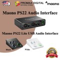 Maono PS22 / PS22 Lite Audio interface with Premium Mic Revamps for Recording, Music Production, Guitar