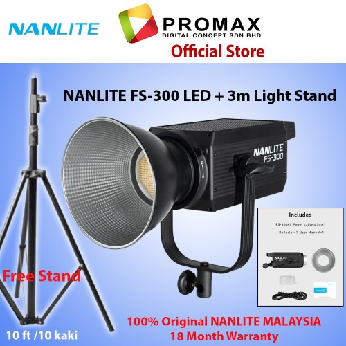 Nanlite FS-300 AC LED Studio Light Daylight Photography Video