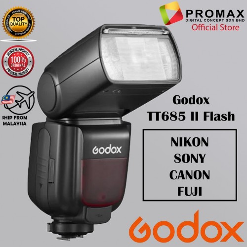 Godox TT685II Flash for Nikon Canon Sony Fuji Original
