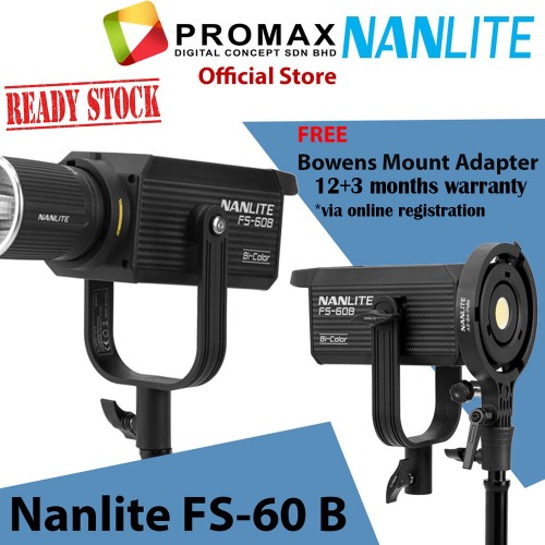 Nanlite FS-60B Bi-Color Studio Spotlight (Original Malaysia Nanlite)