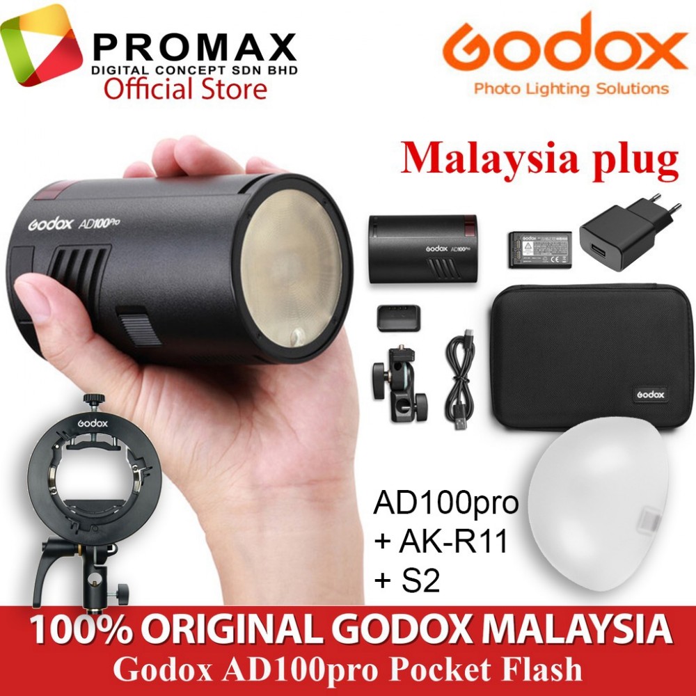 GODOX AD100 PRO POCKET FLASH / OUTDOOR STROBE TTL- GODOX MALAYSIA GODOX AD100 PRO POCKET FLASH / OUTDOOR STROBE TTL- GODOX MALAYSIA