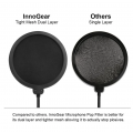 ProMax Pop Filter For Microphone Dual Layered Wind Pop Screen With Flexible 360° Gooseneck Clip ProMax Pop Filter For Microphone Dual Layered Wind Pop Screen With Flexible 360° Gooseneck Clip