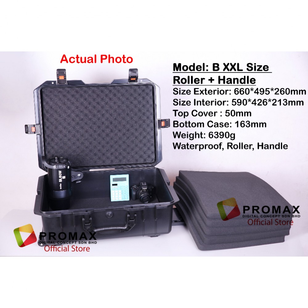 PROMAX Pull Rod Hard Roller PP Carry Case 5129 with Foam Watertight Dustproof Crushproof Photography Drone SMRITI PROMAX Pull Rod Hard Roller PP Carry Case 5129 with Foam Watertight Dustproof Crushproof Photography Drone SMRITI