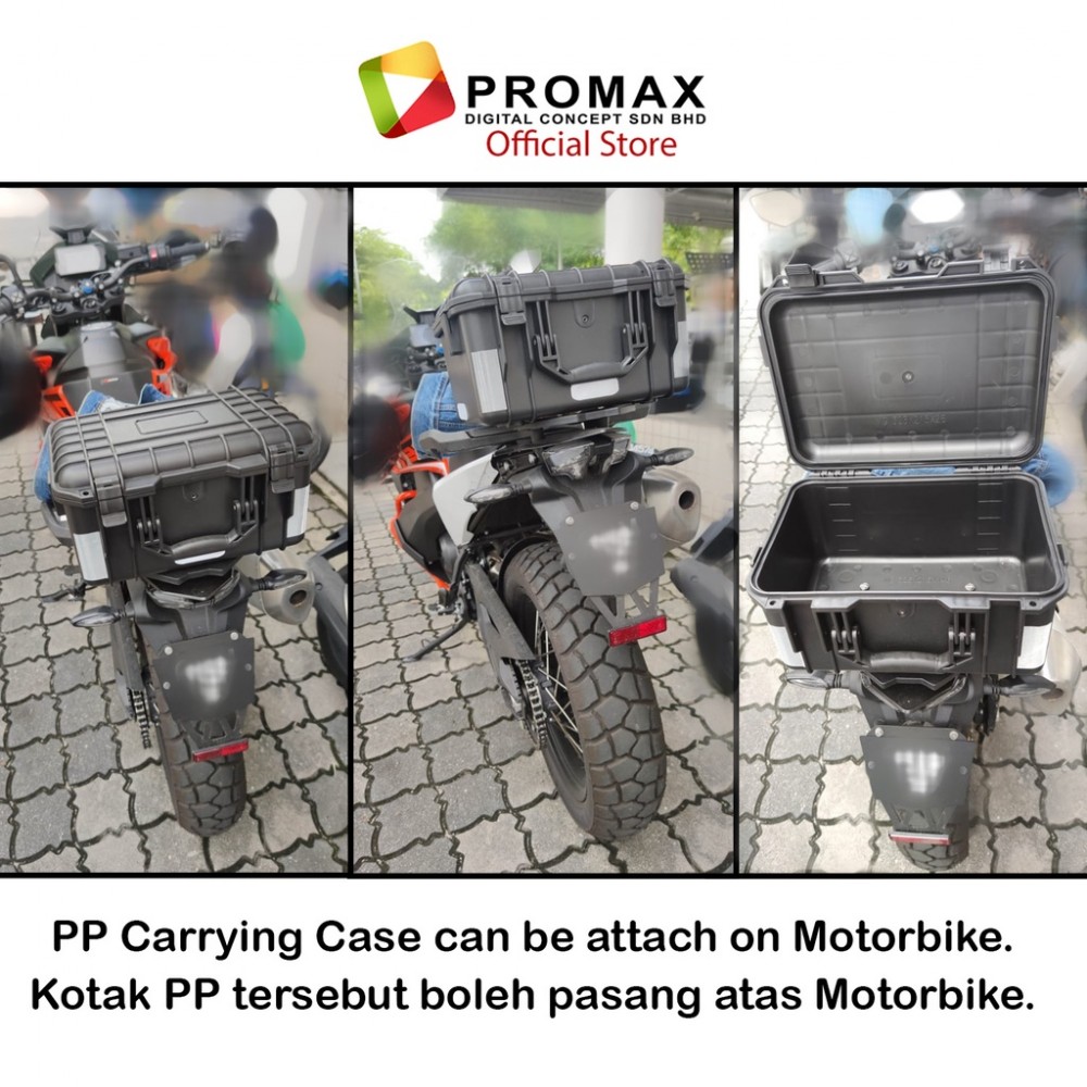 ProMax Hard PP Carry Case Tool Box Storage Bag Include Sponge Foam camera Kotak motosikal ProMax Hard PP Carry Case Tool Box Storage Bag Include Sponge Foam camera Kotak motosikal