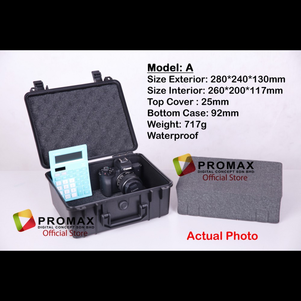 ProMax Hard PP Carry Case Tool Box Storage Bag Include Sponge Foam camera Kotak motosikal ProMax Hard PP Carry Case Tool Box Storage Bag Include Sponge Foam camera Kotak motosikal