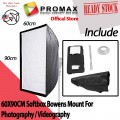 Promax Softbox 60x90cm Rectangular Soft box with Easy SB-BW Bowens Mount for photography / videography Promax Softbox 60x90cm Rectangular Soft box with Easy SB-BW Bowens Mount for photography / videography