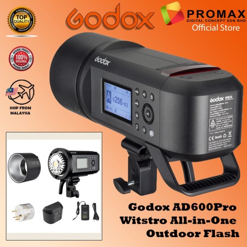 Godox AD600Pro / AD600Pro II Witstro All-in-One Outdoor Flash 100% Original GODOX Malaysia