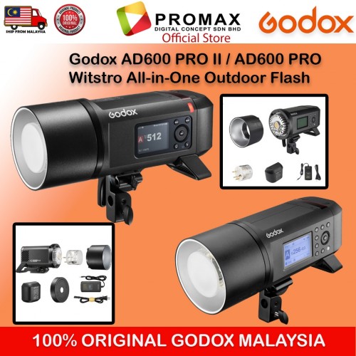 Godox AD600Pro / AD600Pro II Witstro All-in-One Outdoor Flash 100% Original GODOX Malaysia