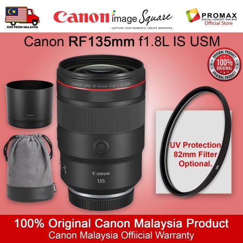 Canon RF 135mm f/1.8 L IS USM Lens (ORIGINAL CANON MALAYSIA WARRANTY)