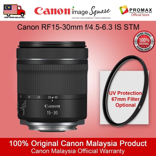 Canon RF15-30mm f/4.5-6.3 IS STM wide angle lens for vlog (100% Original Canon)