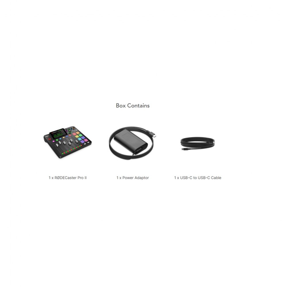 Rode RODECaster Pro II Integrated Audio Production Studio Rode RODECaster Pro II Integrated Audio Production Studio