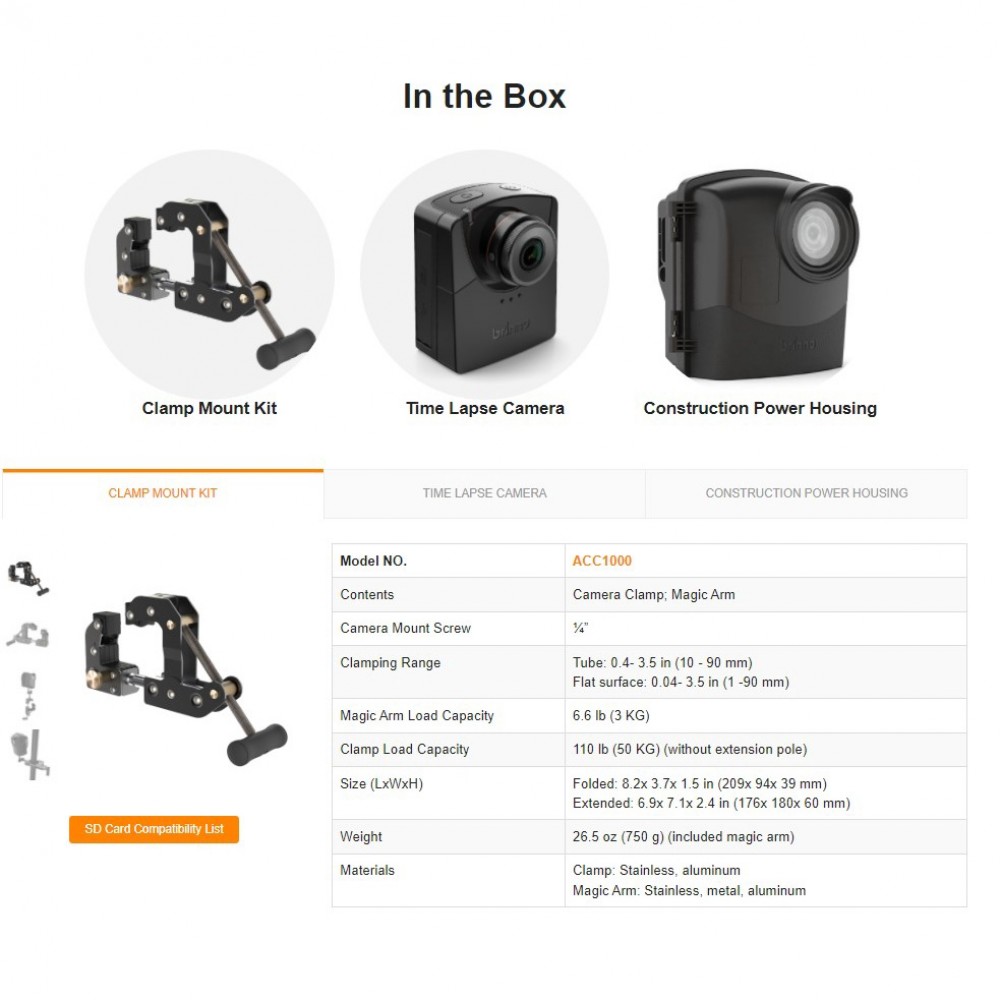 Brinno Construction Trio Bundle Pack BCC2000 The Professional Construction Time Laps Camera 100% Original Brinno Construction Trio Bundle Pack BCC2000 The Professional Construction Time Laps Camera 100% Original