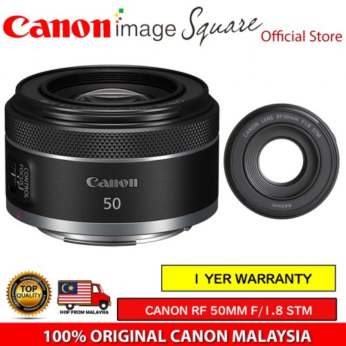Canon RF 50mm f1.8 STM Lens 100% Original Canon Malaysia - 1 year warranty
