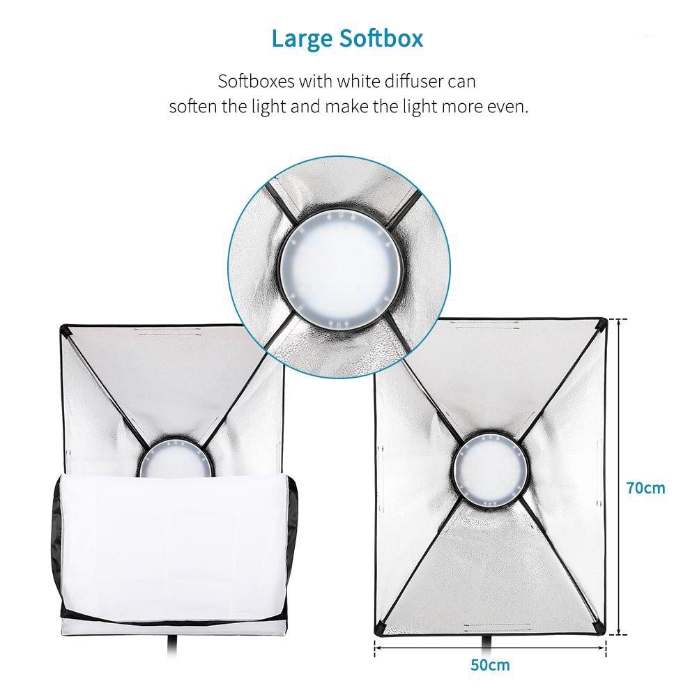 Refutuna Studio videography Photography Set Softbox Bi Color LED Light Kit 120W Temperature 2700K/5500K Refutuna Studio videography Photography Set Softbox Bi Color LED Light Kit 120W Temperature 2700K/5500K