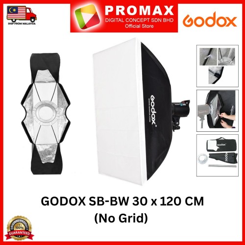 Godox SB-BW SB-FW 30X120CM Strip Honeycomb Grid Rectangular Softbox Bowens Mount