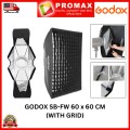 Godox SB-FW SB-BW 60x60cm With Grid Honeycomb Softbox Bowens Mount (100% ORIGINAL GODOX MALAYSIA) Godox SB-FW SB-BW 60x60cm With Grid Honeycomb Softbox Bowens Mount (100% ORIGINAL GODOX MALAYSIA)