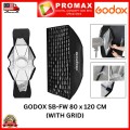 Godox SB-FW SB-BW 80x120cm With Grid Honeycomb Softbox Bowens Mount (100% ORIGINAL GODOX MALAYSIA) Godox SB-FW SB-BW 80x120cm With Grid Honeycomb Softbox Bowens Mount (100% ORIGINAL GODOX MALAYSIA)