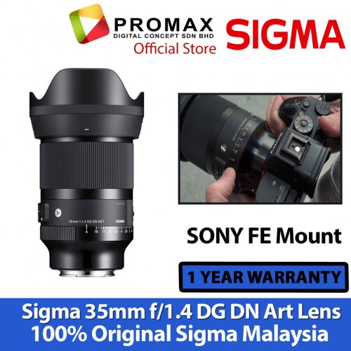 SIGMA 35MM F1.4 DG DN Art Lens FE MOUNT ( 100% Original Sigma )
