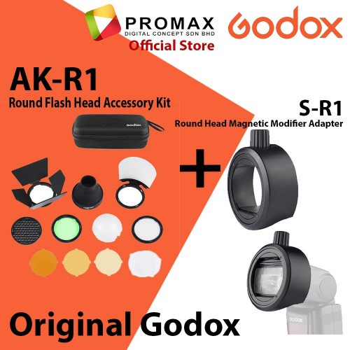 Godox AK‐R1 / S-R1 Round Flash Head Accessory Kit for V1 AD200 H200R Original GODOX