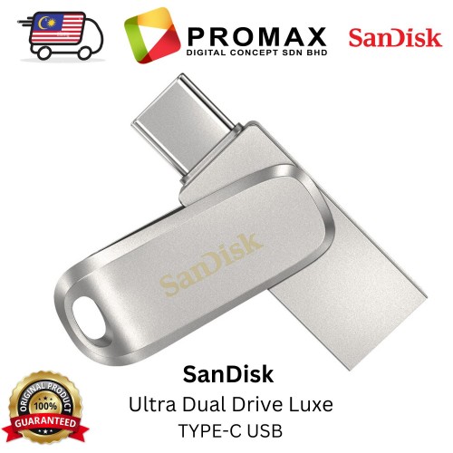 SanDisk Ultra Dual Drive Luxe TYPE-C USB 3.1 3.2 pendrive (32GB/64GB/128GB/256GB) Random Colours 